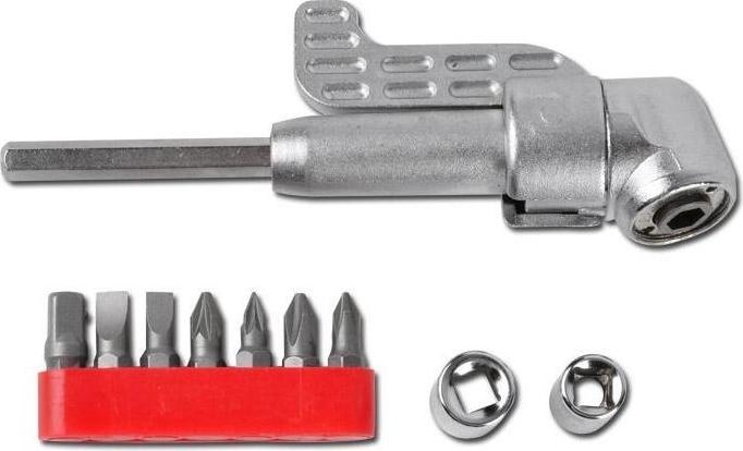 Produktbild BGS Winkelschrauber-Vorsatz für Bohrmaschinen 10-tlg. (6.3 mm Schaft, 8mm Schaft, 10mm Schaft, 3/8", 5/16", 3/4", 1/4", 1/2")