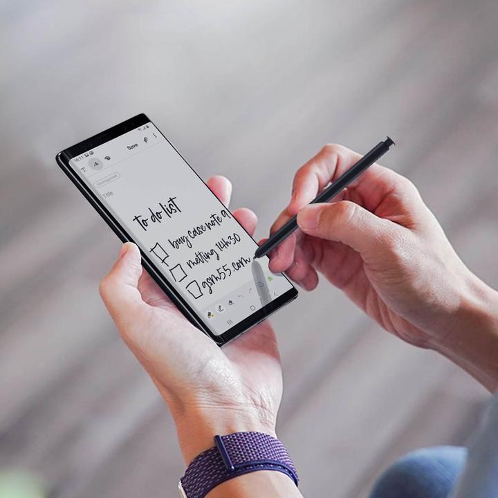 Produktbild Avizar Galaxy Note 10 / Note 10 Plus Touchscreen Stift, feine Spitze, 11cm – Schwarz