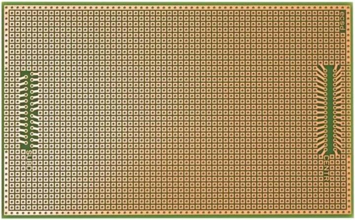 Produktbild Velleman Europlatine Centronix/Sub-D Muster - 100 x 060 mm (Platine)