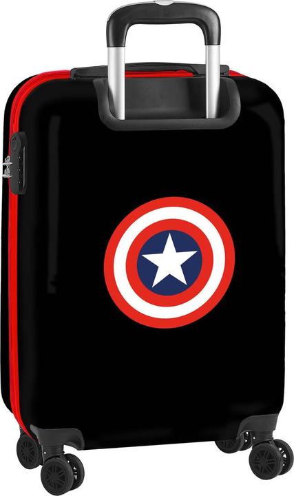 Produktbild Captain America Koffer für die Kabine Capitán América Schwarz 34,5 x 55 x 20 cm (20 l)