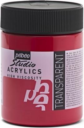 Actual product image Pebeo Studio Acrylics fine acrylic (Crimson, 500 ml)