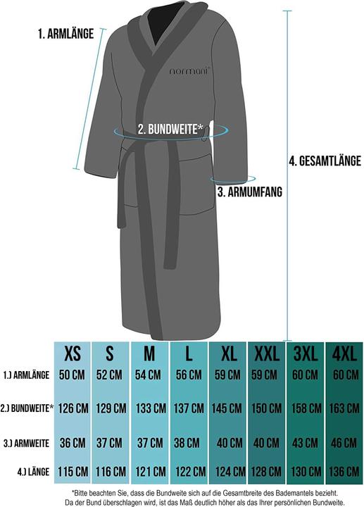 Actual product image Normani Bathrobe Two-Tone (XS)