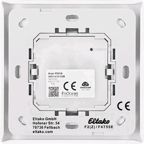 Image du produit Eltako F2T55E-wg Bouton-poussoir sans fil 2 canaux en saillie Portée max. (en champ libre) 30 m