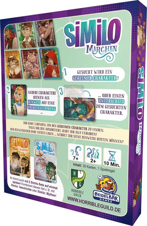 Image du produit Horrible Guild HR002 - Similo - Märchen, Kartenspiel, 2+ Spieler, ab 7 Jahren (DE-Ausgabe) (Allemand)
