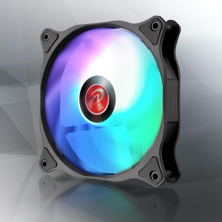 Actual product image Raijintek EOS 12 RBW ADD fan, set of 2 incl. controller (120 mm, 2 x)