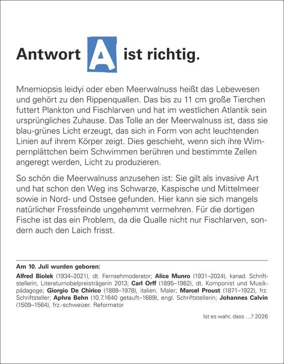 Actual product image Harenberg Ist es wahr, dass...? Tagesabreisskalender 2026 - Alltagswissen auf dem Prüfstand (German)
