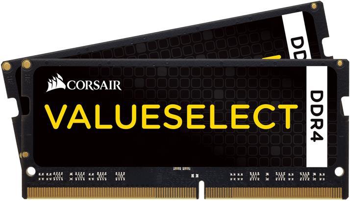 Actual product image Corsair ValueSelect SO-DDR4 32GB 2-Kit (2 x 16GB, 2133 MHz, DDR4-RAM, SO-DIMM)