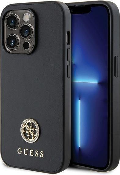 Produktbild Guess GUHCP13XPS4DGPK iPhone 13 Pro Max 6.7" czarny/black hardcase Strass Metal Logo (Apple iPhone 13 Pro Max)
