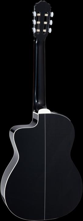 Actual product image Takamine Classical Guitar, G Series, GC2CE BLK, Classic/C (Classical guitar, Mahogany back and sides, Spruce top, Indian Laurel fingerboard)