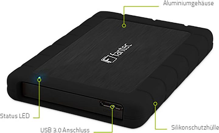 Immagine prodotto Fantec Caso Alupro U3 Nero (2.5")