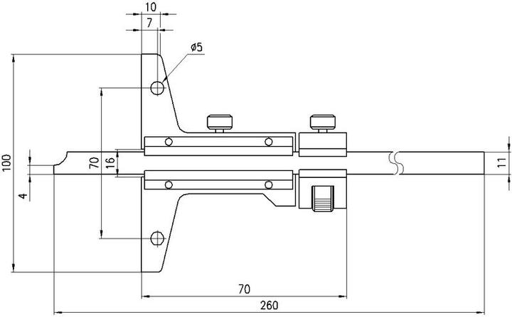 Actual product image Mitutoyo Depth gauge (15 cm)