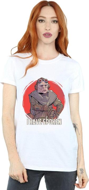 Actual product image Star Wars Womens/Ladies The Mandalorian I Have Spoken Cotton Boyfriend T-Shirt (M)
