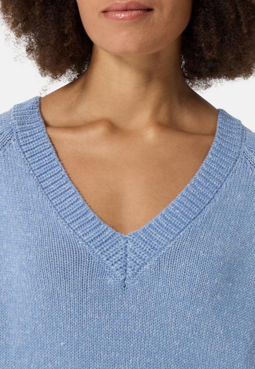 Actual product image Cash-Mere Seide Kaschmir Oversize Style V-Ausschnitt Pullover (S)