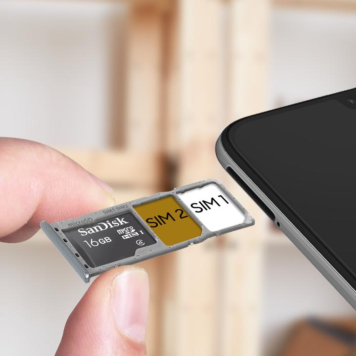 Image du produit Clappio Support Sim de rechange Samsung A50 (Support de carte SIM, Galaxy A50)