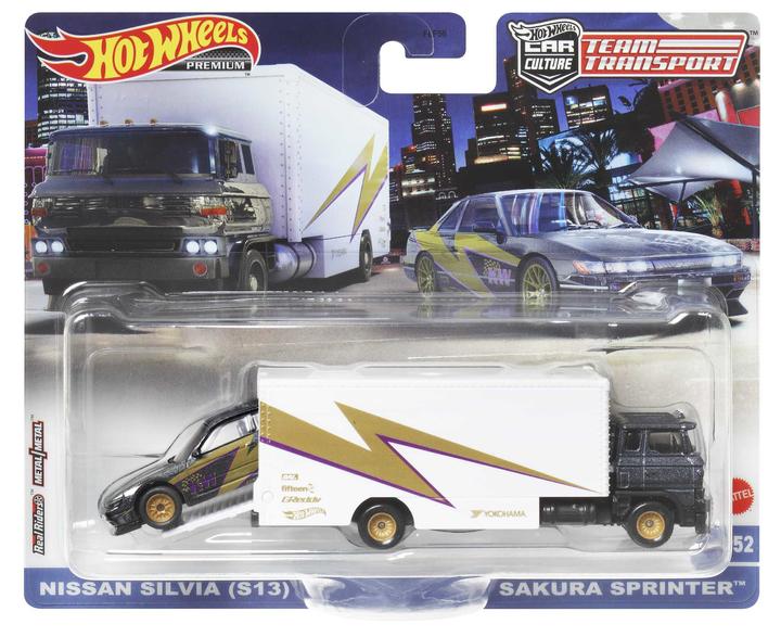 Actual product image Hot Wheels Nissan Silvia (S13) & Sakura Sprinter