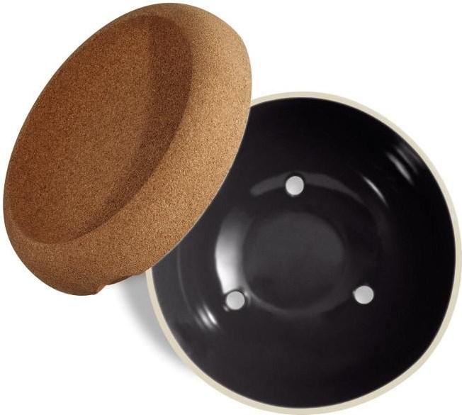 Actual product image Emile Henry Fruit bowl 36 cm 1 piece, Black (36 cm, 6.50 l, 1 x)