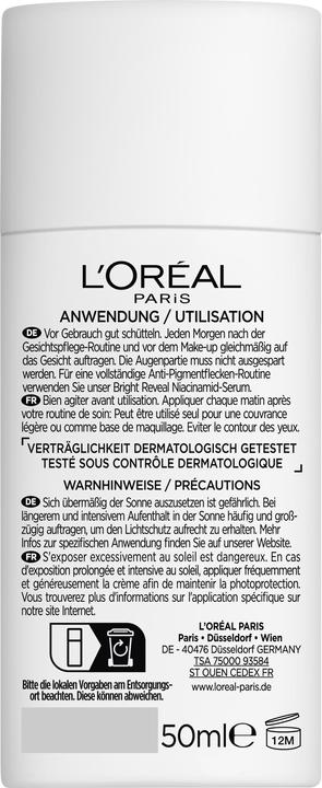 L'Oréal Paris Bright Reveal (Latte solare, SPF 50+, 50 ml, 50 g)