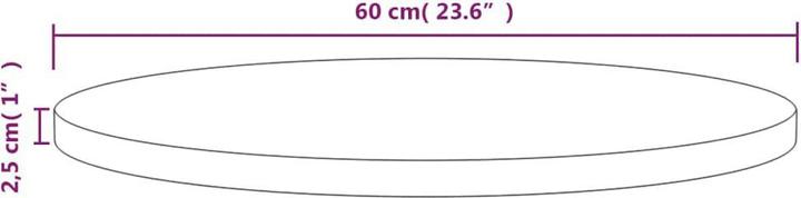 Actual product image VidaXL Kresten (Ø 60 x 2.5 cm)