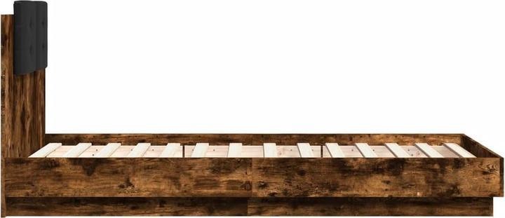 Actual product image VidaXL Bed frame with headboard and LED lights 90 x 200cm (90 x 200 cm)
