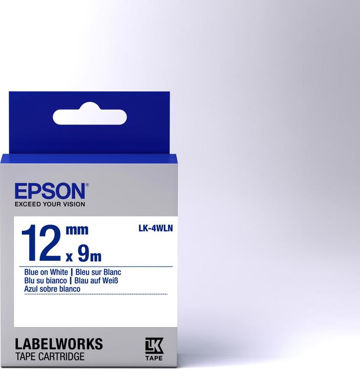 Immagine prodotto Epson Etichetta Cassetta Lk-4wln (1.20 cm, Blu)