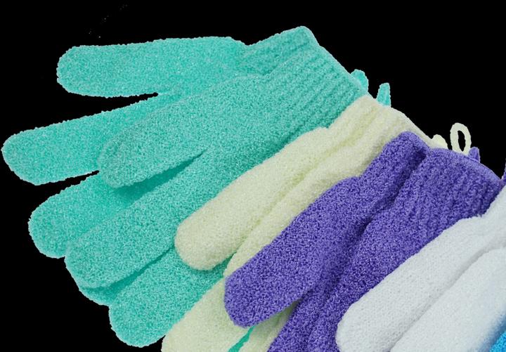 Produktbild Massage-Handschuh (Paar) - Nylon, sortierte Farben, passend für alle Grössen
