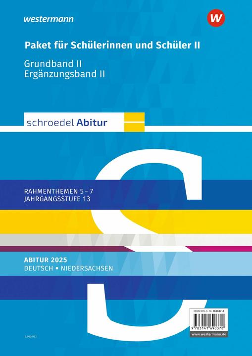 Etichetta energetica Schroedel Abitur. Deutsch. Schülerpaket II zum Abitur 2025. Für Niedersachsen (Tedesco, Karin Cohrs, Pietro Bekes, Peter Noss, Sasha Spolders, Angelika Welle, Dieter Stüttgen, Anne Matz, Julian Eilmann, Jan J. Bakker, Heinrich Meissner, Falk Freyberg, Dennis Strömsdörfer, 2024)