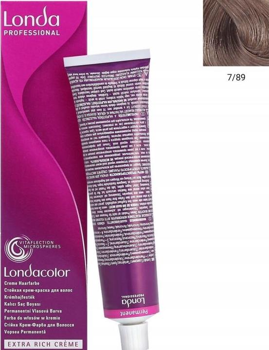 Produktbild Londa Professional - Permanent Color Extra Rich Creme - Permanent cream hair color 7/89 (L) (7, 89 (L))