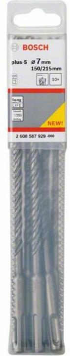 Actual product image Bosch Professional Zubehör Hammer drill SDS plus-5, 7 x 150 x 215 mm, pack of 10 (7 mm)
