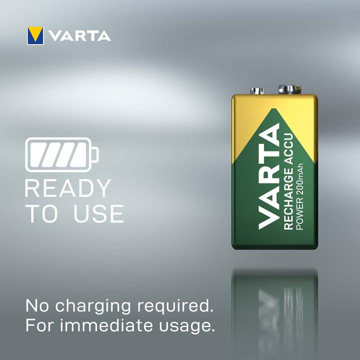 Produktbild Varta Recharge Accu Power (1 Stk., 9V Block, 200 mAh)