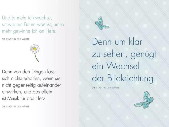 Produktbild Man sieht nur mit dem Herzen gut (Deutsch, Antoine de Saint-Exupéry, 2021)