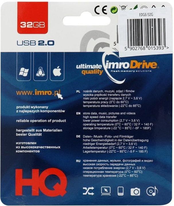 Immagine prodotto IMRO Unità flash USB EDGE/32G USB Type-A 2.0 (32 GB, USB-A)