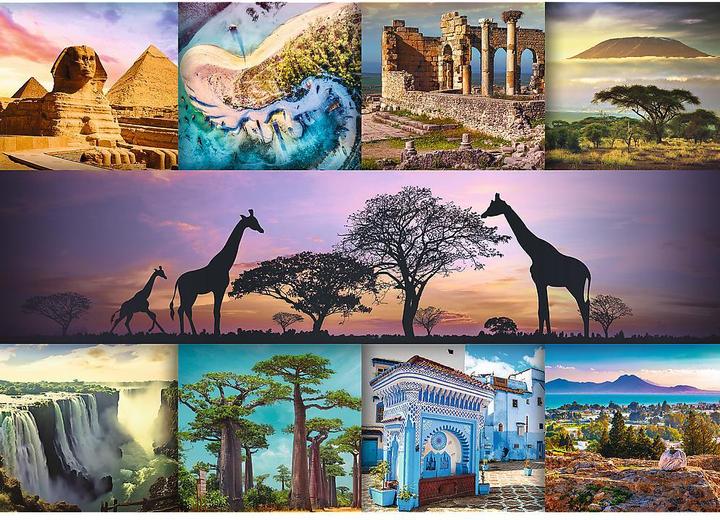 Actual product image Trefl Puzzle 1000 - Collage - Africa (1000 pieces)