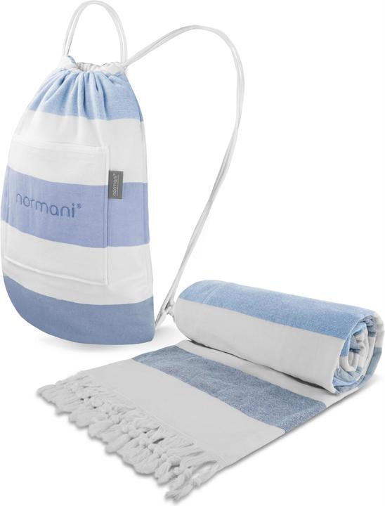 Image du produit Normani Serviette de bain avec fonction sac à dos (90 x 170 cm)