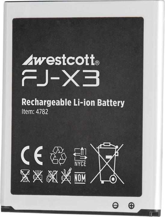 Actual product image Westcott FJ80 Lithium Polymer Battery