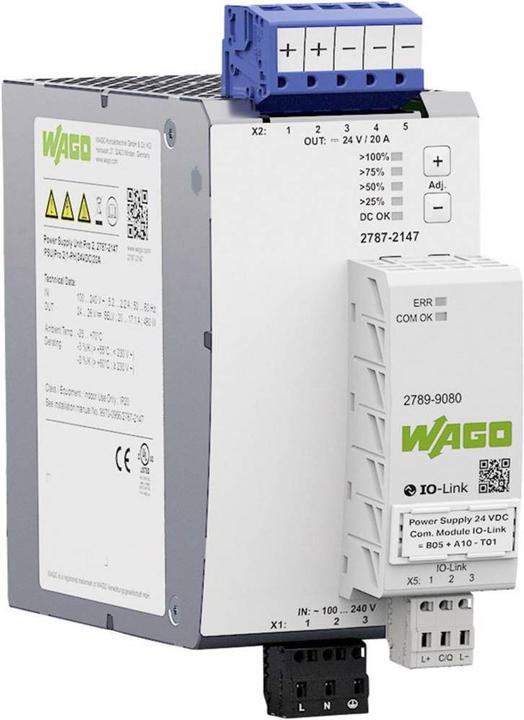 Image du produit Wago Pro 2 Bloc d'alimentation pour rail DIN 20 A 480 W