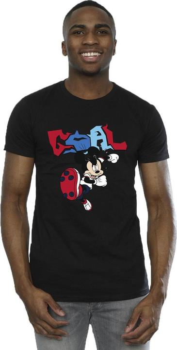 Actual product image Disney Mens Mickey Mouse Goal Striker Pose T-Shirt (L)