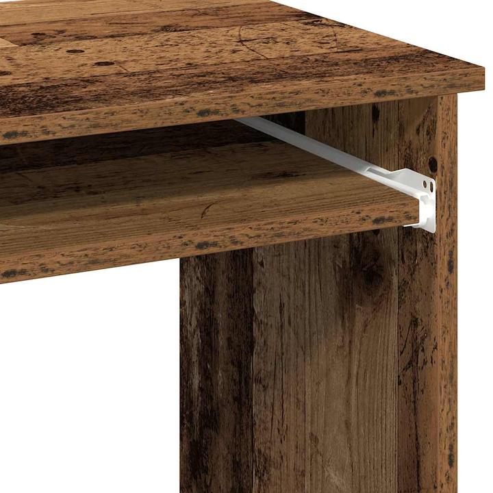 Image du produit VidaXL Bureau avec étagère imitation vieux bois 84x40x78cm bois composite Table de bureau