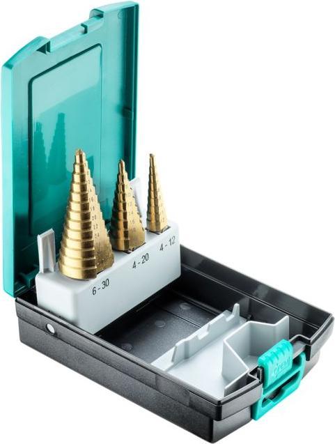 technocraft HSS Stufenbohrer-Satz (4 mm, 5 mm, 6 mm, 7 mm, 8 mm, 9 mm, 10 mm, 11 mm, 12 mm, 13 mm, 14 mm, 16 mm, 18 mm, 20 mm, 22 mm, 24 mm, 26 mm, 28 mm, 30 mm)