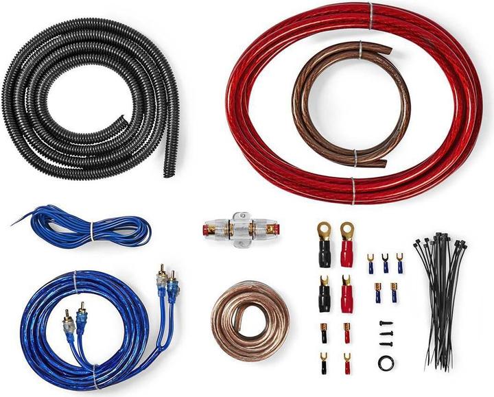 Nedis Kit di connettori audio per auto 1200 W nichelato in blister