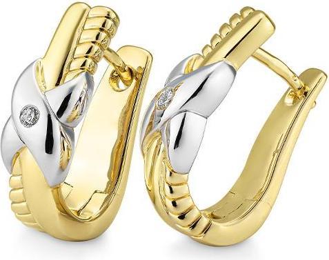 Breuning OHRSCHMUCK - BRILL. 0,05 Ct. H/si (750/18 K Gold)