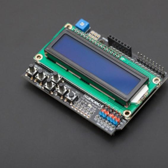 Actual product image DFRobot 1602 LCD Keypad Shield for Arduino