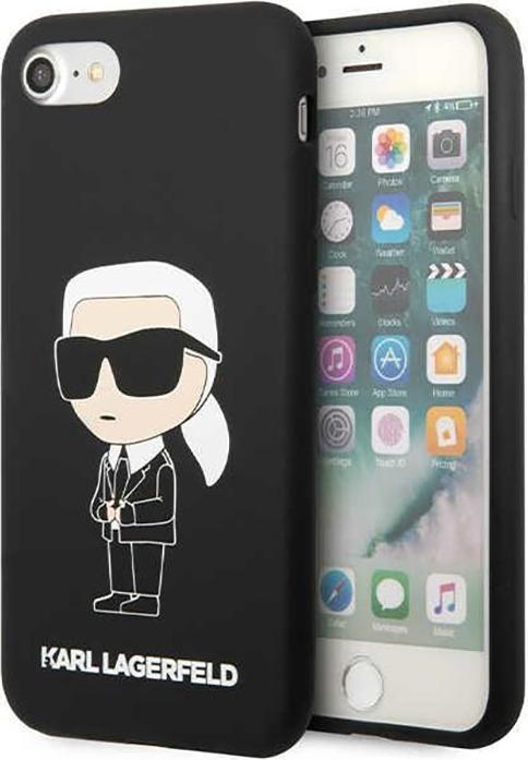 Actual product image Karl Lagerfeld KLHCI8SNIKBCK iPhone 7/8/ SE 2020/2022 hardcase black/black Silicone Ikonik (Apple iPhone SE (2nd Gen), Apple iPhone 7, Apple iPhone SE (3rd Gen))