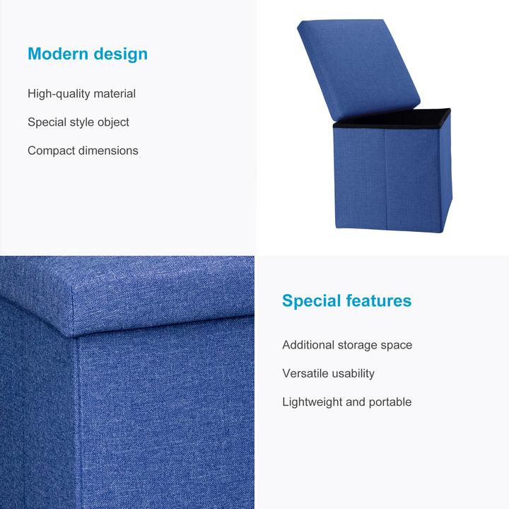 Produktbild Intirilife Sitzwürfel MEER BLAU