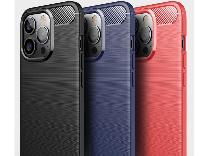 Actual product image Screenguard Carbon Brushed Soft TPU Case (Apple iPhone 14 Pro)