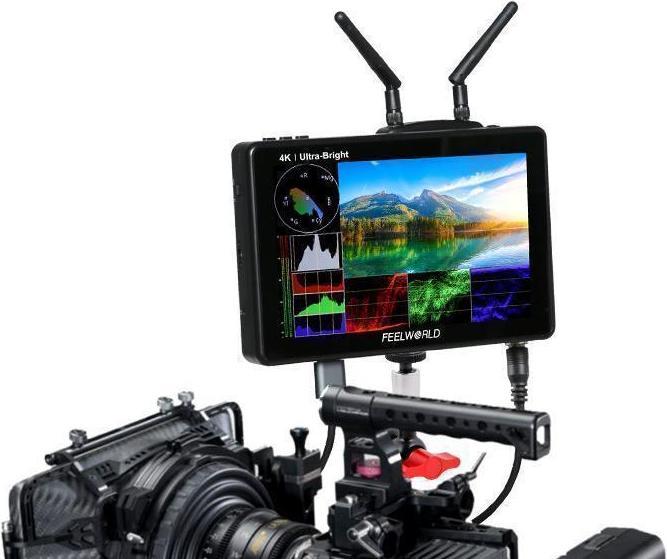 Actual product image Feelworld LUT7S PRO 7 Inch 2200nits 3D LUT Touch Screen DSLR Camera Field Director AC Monitor (7", Full HD)