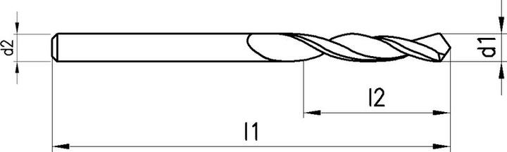 Actual product image Futuro BRW Solid carbide micro drill (4 mm)
