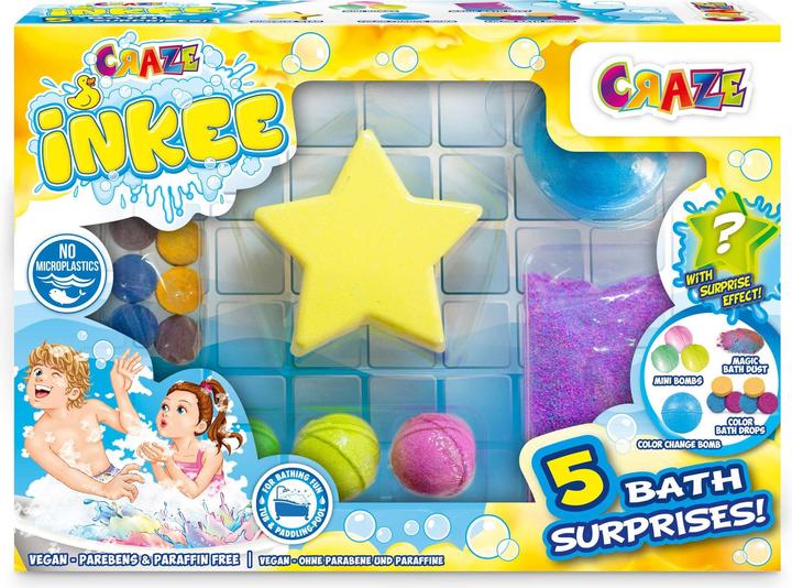 Immagine prodotto Craze Set di 5 sorprese da bagno Inkee (Sali da bagno)