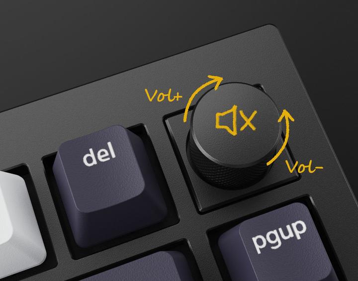 Actual product image Keychron Q1 Barebone Knob Version (CH, Cable)