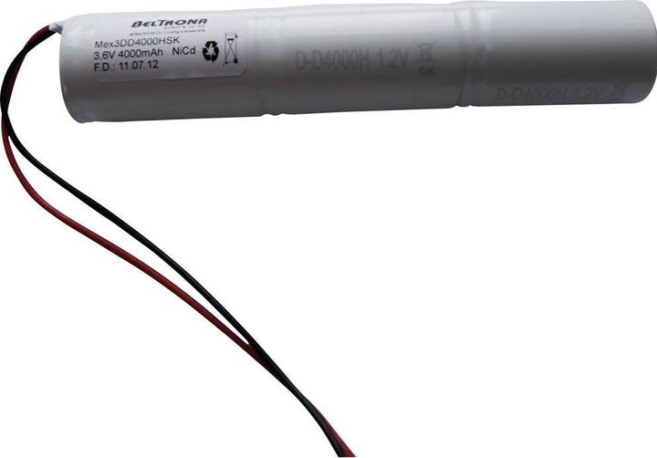 Actual product image Beltrona Escape route emergency light battery 4000 mAh with cables