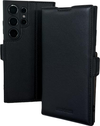 Produktbild Mike Galeli Book-Cover Echtleder Fabio black (Samsung Galaxy S24 Ultra)